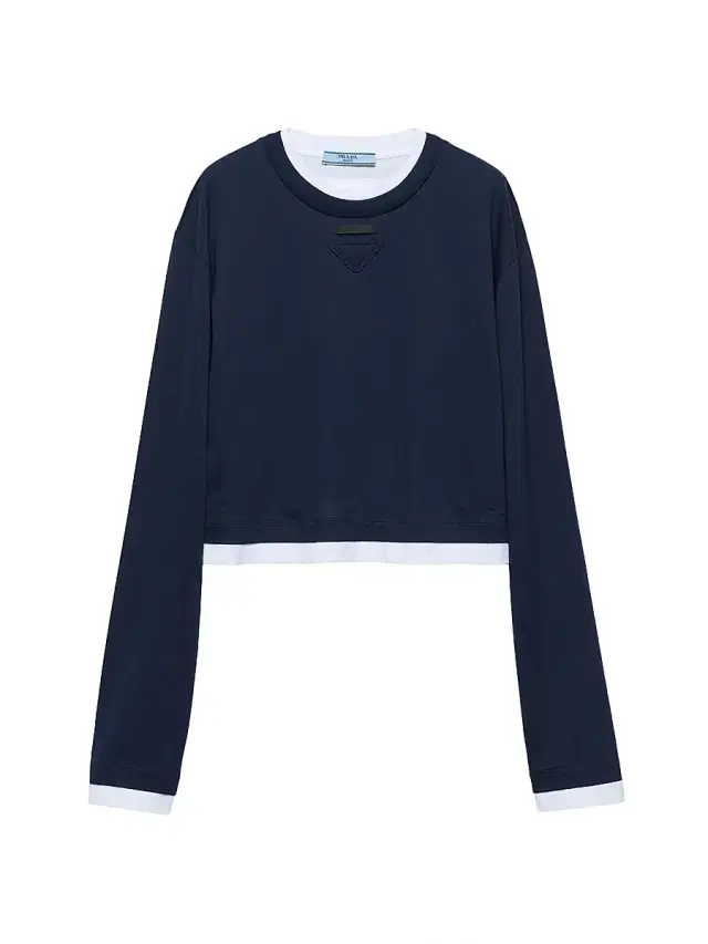 Women's Long-Sleeved Jersey T-Shirt - Blue