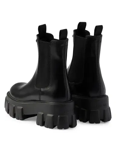 Prada Women's Monolith Brushed Leather Chelsea Boots - Black - Size 10.5 | Thumbnail 5 Prada Women's Monolith Brushed Leather Chelsea Boots - Black - Size 10.5 | Thumbnail 5