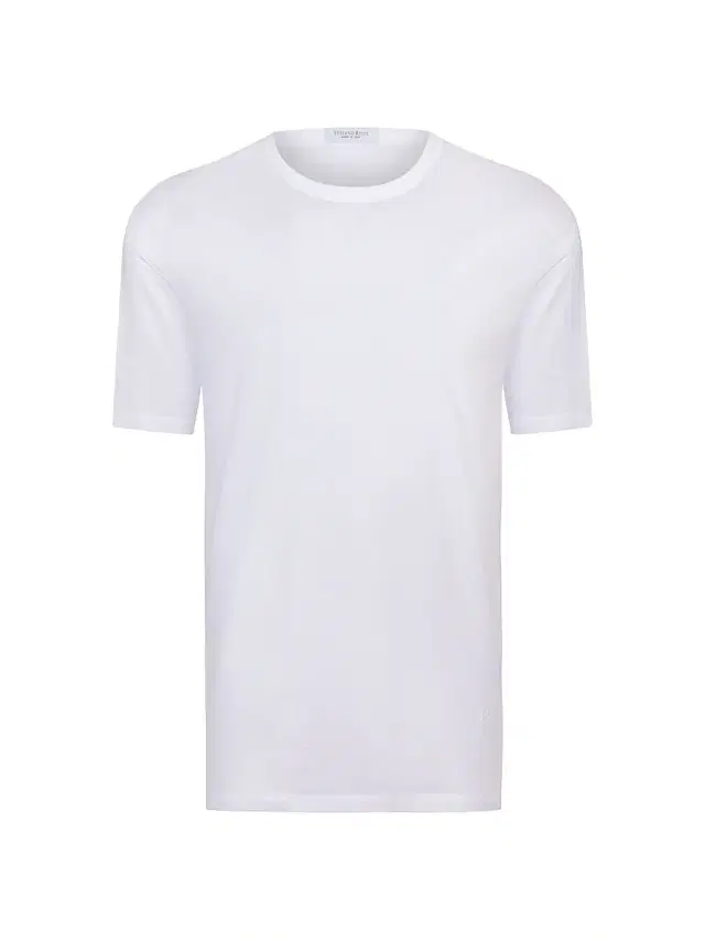 Men's Solid Cotton Crewneck T-Shirt - Traffic White