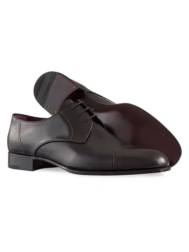 Stefano Ricci Men's Calfskin Derbies - Black - Size 7.5 | Thumbnail 3