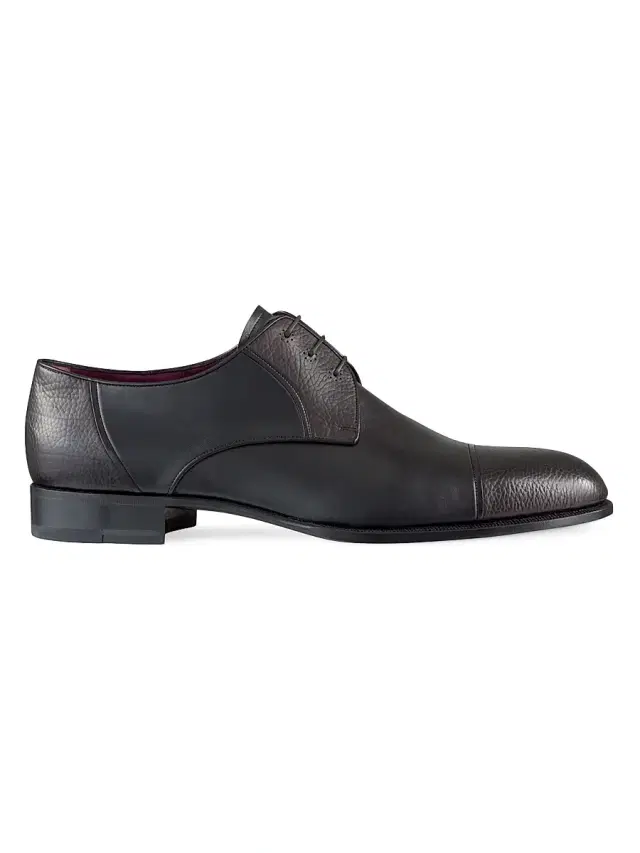 Men's Calfskin Derbies - Black