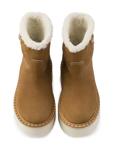 Prada Women's Suede Booties - Brown - Size 8.5 | Thumbnail 3 Prada Women's Suede Booties - Brown - Size 8.5 | Thumbnail 3