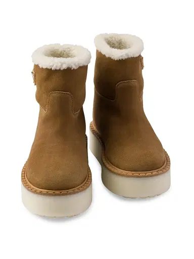 Prada Women's Suede Booties - Brown - Size 8.5 | Thumbnail 5 Prada Women's Suede Booties - Brown - Size 8.5 | Thumbnail 5