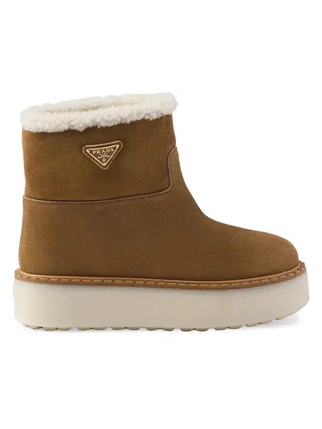Prada Women's Suede Booties - Brown