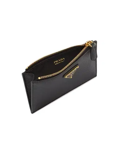 Prada Women's Saffiano Leather Card Holder | Thumbnail 3 Prada Women's Saffiano Leather Card Holder | Thumbnail 3