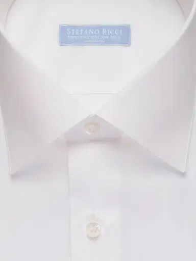 Stefano Ricci Men's Handmade Cotton Dress Shirt - White | Thumbnail 2
