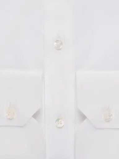 Stefano Ricci Men's Handmade Cotton Dress Shirt - White | Thumbnail 3
