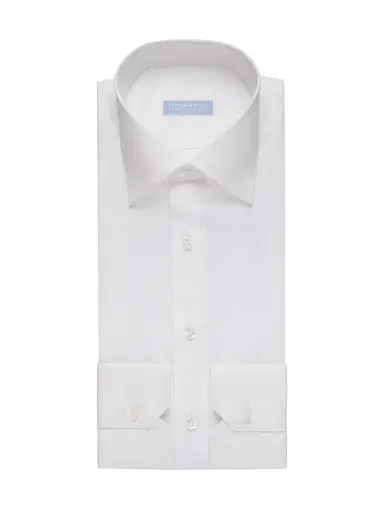 Stefano Ricci Men's Handmade Cotton Dress Shirt - White | Thumbnail 1