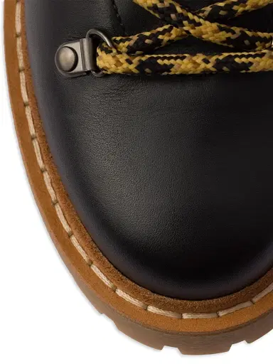 Prada Women's Leather Laced Booties - Black | Thumbnail 6 Prada Women's Leather Laced Booties - Black | Thumbnail 6