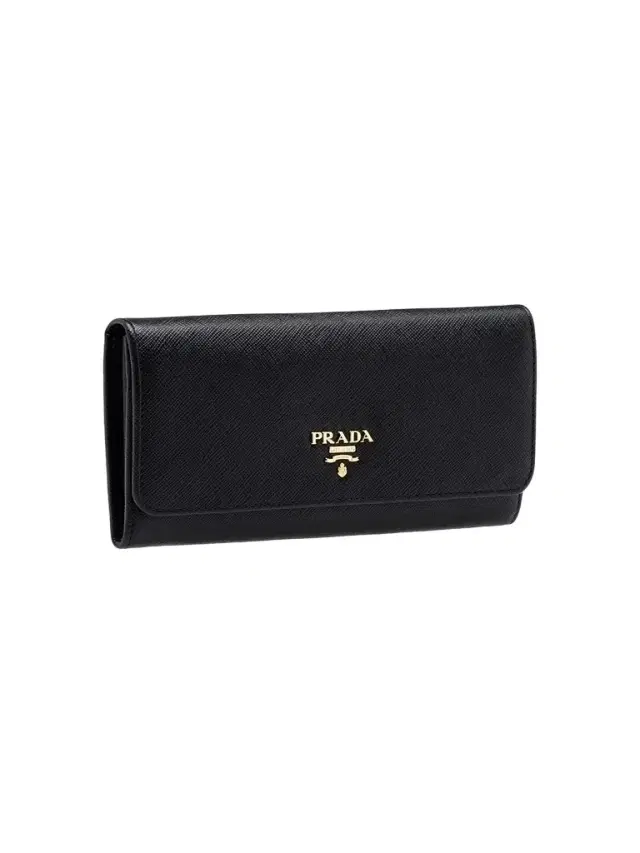 Women's  Saffiano Leather Wallet - Black