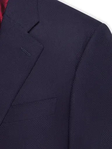Stefano Ricci Men's Woven Jacket with 2 Buttons - Navy - Size 52 | Thumbnail 6