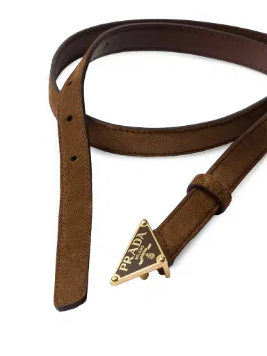 Prada Women's Suede Belt - Brown - Size 36 | Thumbnail 2