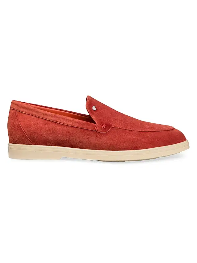 Men's Suede Loafers - Blue