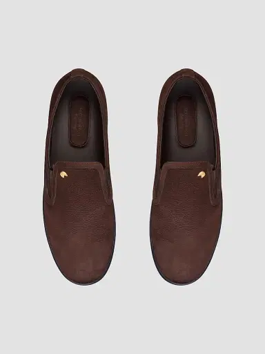 Stefano Ricci Men's Calfskin Leather Slip-On Sneakers - Brown - Size 7 | Thumbnail 4