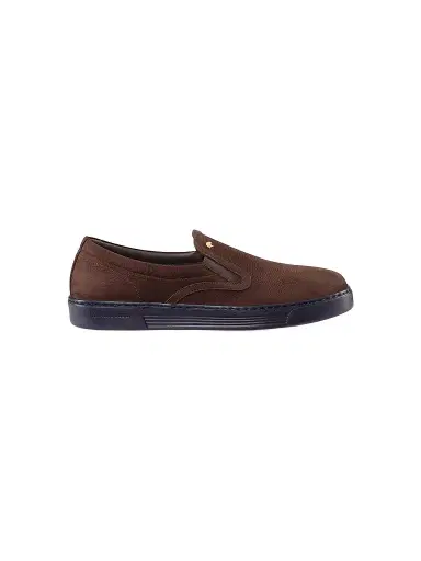 Stefano Ricci Men's Calfskin Leather Slip-On Sneakers - Brown - Size 7 | Thumbnail 1