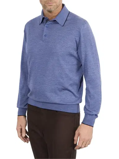 Stefano Ricci Men's Polo Sweater | Thumbnail 2