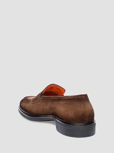 Santoni Men's Leather Penny Loafers | Thumbnail 4