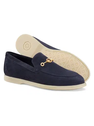 Stefano Ricci Men's Suede Loafers - Blue | Thumbnail 3 Stefano Ricci Men's Suede Loafers - Blue | Thumbnail 3