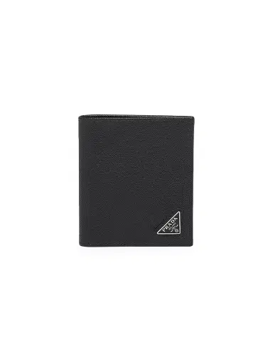 Prada Men's Saffiano Leather Wallet - Black | Thumbnail 1