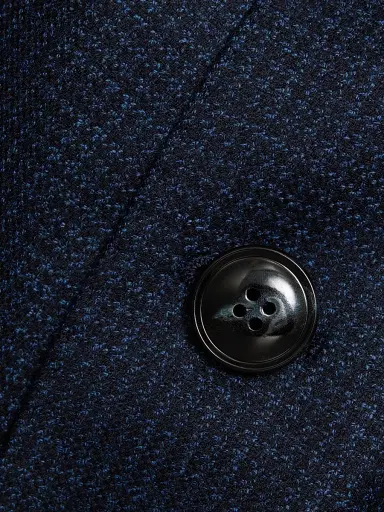 Giorgio Armani Men's Micro Houndstooth Wool Slim-Fit Blazer - Blue Navy - Size 42 | Thumbnail 7 Giorgio Armani Men's Micro Houndstooth Wool Slim-Fit Blazer - Blue Navy - Size 42 | Thumbnail 7