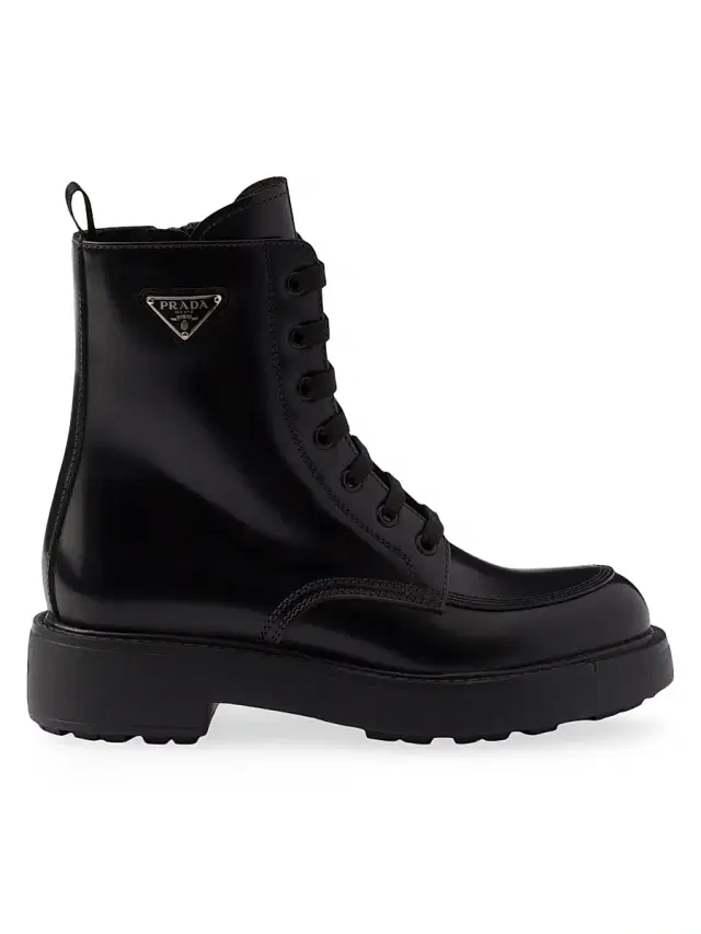Women's Brushed Leather Boots - Black