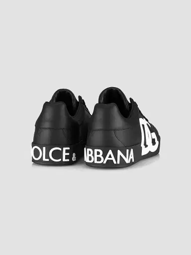 Dolce & Gabbana Men's Portofino Logo Sneakers - Nero - Size 14 | Thumbnail 3 Dolce & Gabbana Men's Portofino Logo Sneakers - Nero - Size 14 | Thumbnail 3
