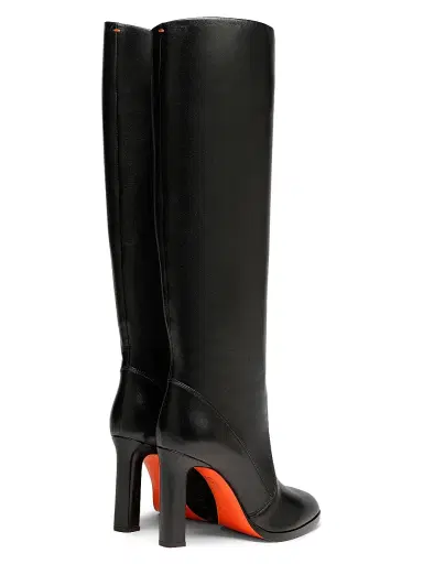 Santoni Women's 90MM Leather Zip Boots | Thumbnail 3 Santoni Women's 90MM Leather Zip Boots | Thumbnail 3