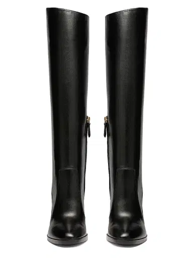Santoni Women's 90MM Leather Zip Boots | Thumbnail 4 Santoni Women's 90MM Leather Zip Boots | Thumbnail 4