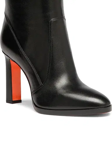 Santoni Women's 90MM Leather Zip Boots | Thumbnail 5 Santoni Women's 90MM Leather Zip Boots | Thumbnail 5