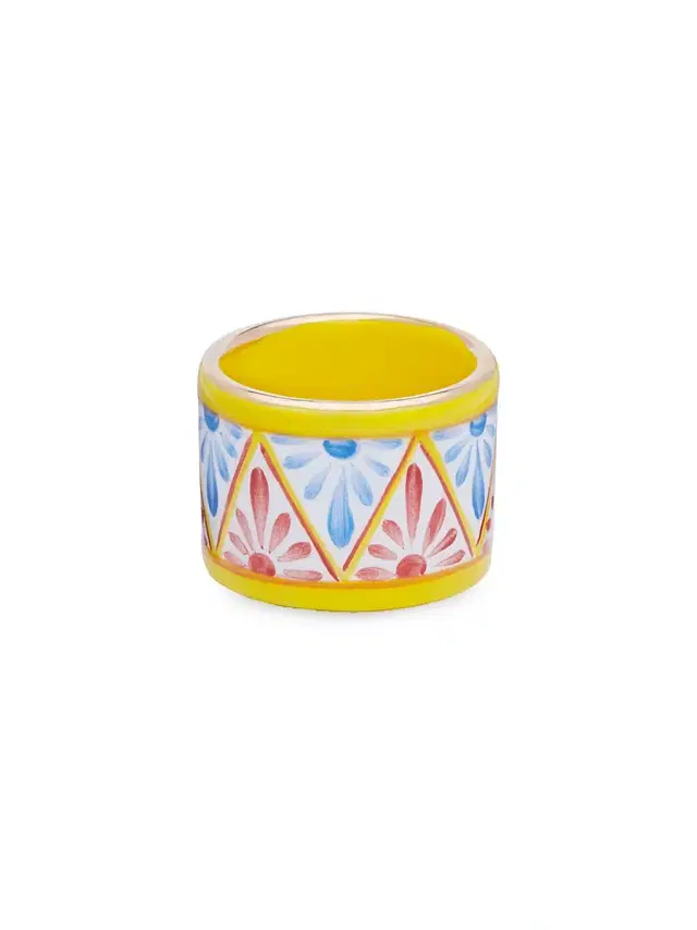 Dolce & Gabbana Carretto 2-Piece Medium Ceramic Napkin Holder Set