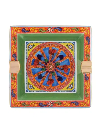 Dolce & Gabbana Carretto Small Square Ashtray | Thumbnail 1 Dolce & Gabbana Carretto Small Square Ashtray | Thumbnail 1