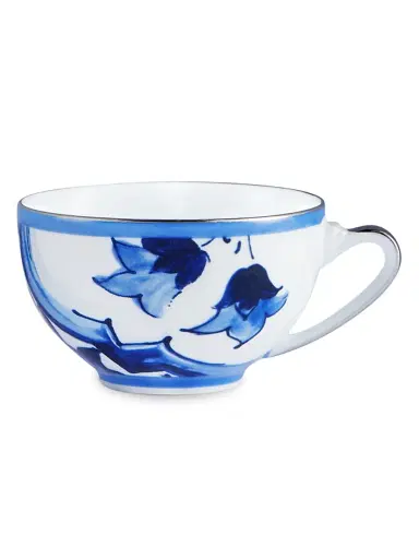 Dolce & Gabbana Blue Mediterraneo Stella 2-Piece Porcelain Teacup & Saucer Set - Blue | Thumbnail 3 Dolce & Gabbana Blue Mediterraneo Stella 2-Piece Porcelain Teacup & Saucer Set - Blue | Thumbnail 3