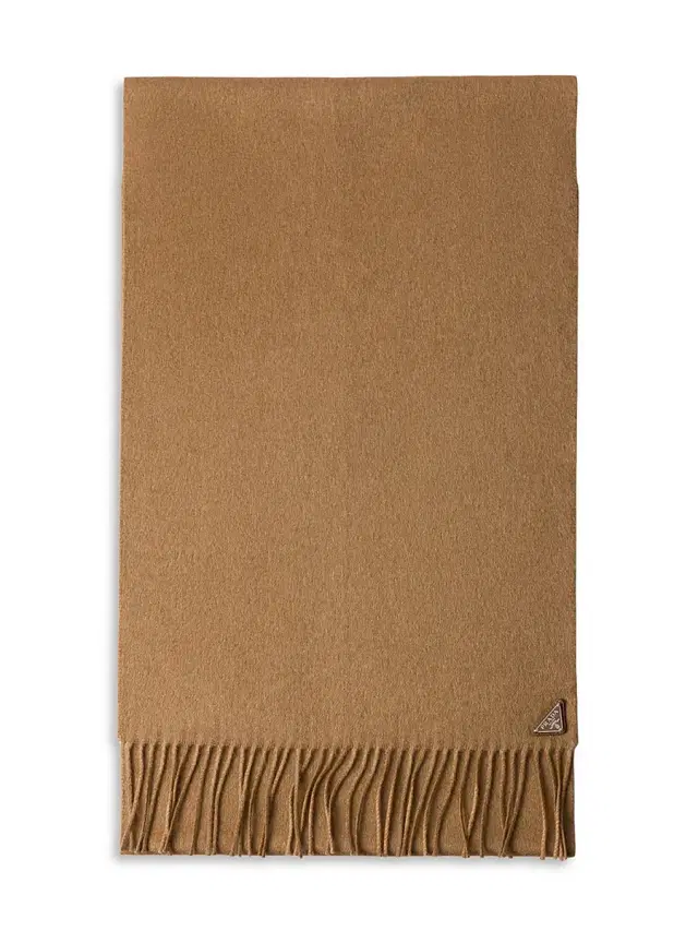 Men's Silk and Cashmere Scarf - Brown