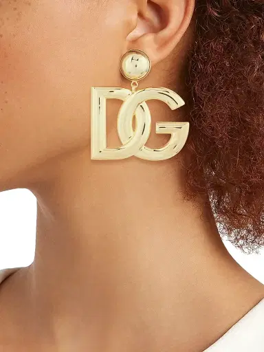 Dolce & Gabbana Women's Goldtone Monogram Clip-On Drop Earrings - Gold | Thumbnail 2 Dolce & Gabbana Women's Goldtone Monogram Clip-On Drop Earrings - Gold | Thumbnail 2