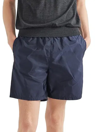 Prada Men's Re-Nylon Swim Trunks - Blue | Thumbnail 2