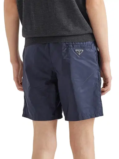 Prada Men's Re-Nylon Swim Trunks - Blue | Thumbnail 5