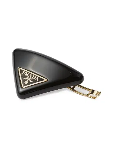 Prada Women's Plexiglas Hair Clip - Black | Thumbnail 2
