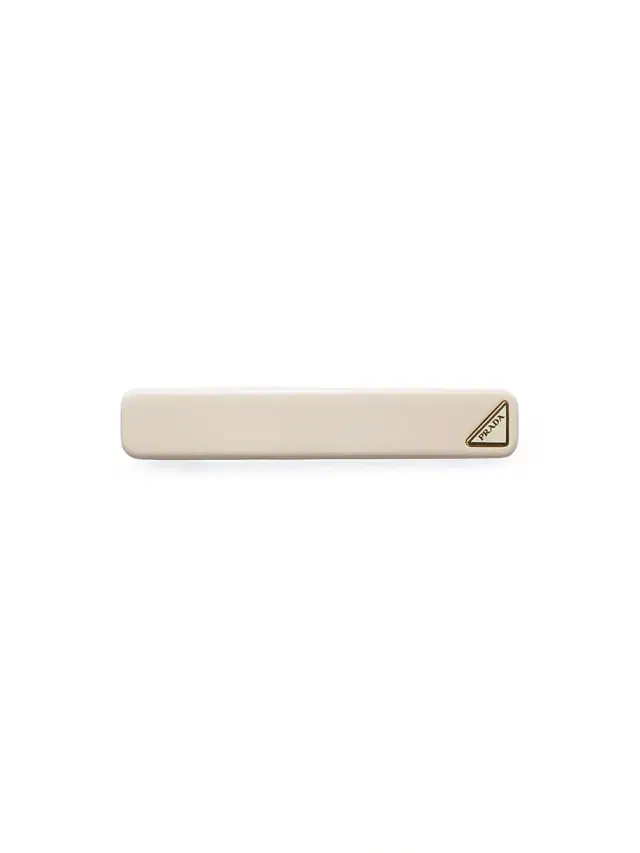 Prada Women's Plexiglas Hair Clip - Beige Khaki