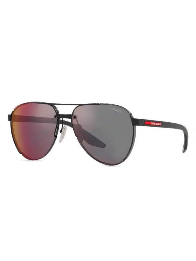 Men's 61MM Pilot Sunglasses - Matte Black