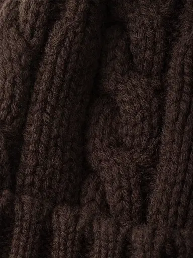 Prada Women's Cashmere Beanie - Brown | Thumbnail 2