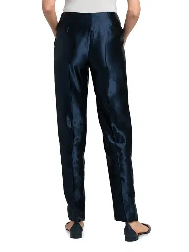 Giorgio Armani Women's Linen-Silk Tapered Pants | Thumbnail 5 Giorgio Armani Women's Linen-Silk Tapered Pants | Thumbnail 5