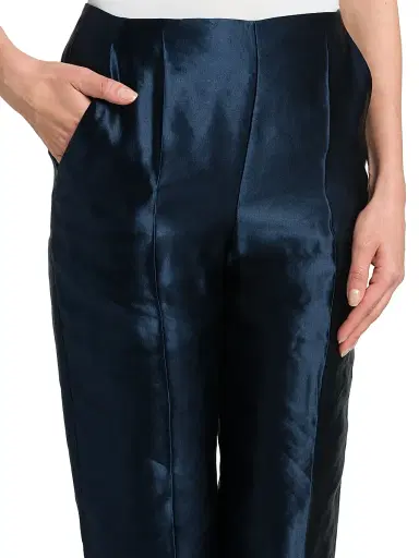 Giorgio Armani Women's Linen-Silk Tapered Pants | Thumbnail 6 Giorgio Armani Women's Linen-Silk Tapered Pants | Thumbnail 6