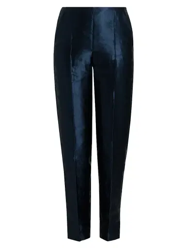 Giorgio Armani Women's Linen-Silk Tapered Pants | Thumbnail 1 Giorgio Armani Women's Linen-Silk Tapered Pants | Thumbnail 1