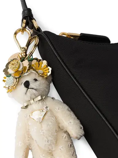 Prada Women's Bear Trick Keychain - White | Thumbnail 2 Prada Women's Bear Trick Keychain - White | Thumbnail 2