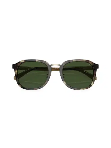 COACH Men's 54MM Round Sunglasses - Tan Havana Green | Thumbnail 6 COACH Men's 54MM Round Sunglasses - Tan Havana Green | Thumbnail 6