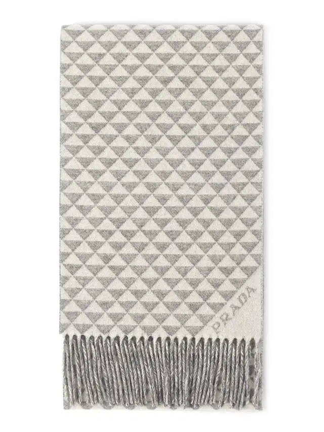 Women's Wool and Cashmere Scarf - Grey