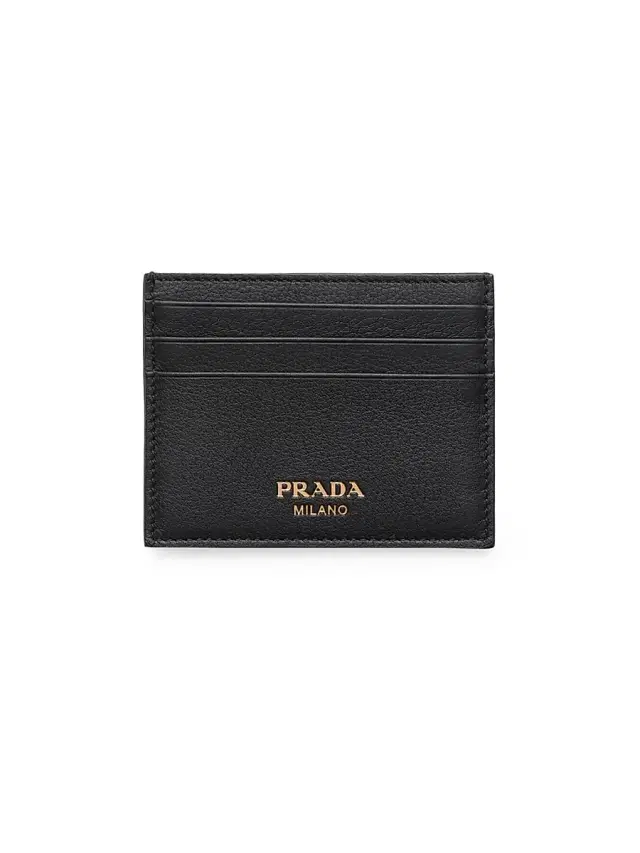 Men's Leather Card Holder - Black
