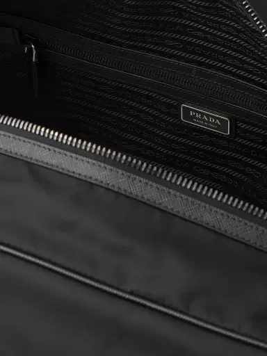 Prada Men's Re-Nylon and Saffiano Leather Duffel Bag | Thumbnail 4