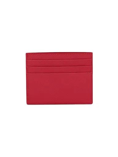 Prada Women's Saffiano Leather Card Holder - Red | Thumbnail 2