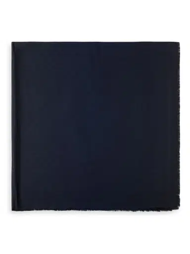 Prada Women's Silk And Wool Jacquard Scarf - Blue | Thumbnail 2 Prada Women's Silk And Wool Jacquard Scarf - Blue | Thumbnail 2